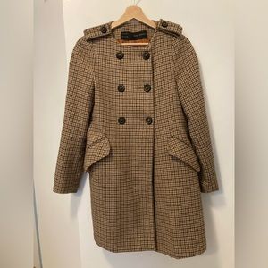 Zara Houndstooth women’s coat Size M